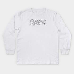 Something About Her - Black Kids Long Sleeve T-Shirt